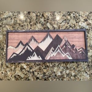 Wood Landscape wall sign